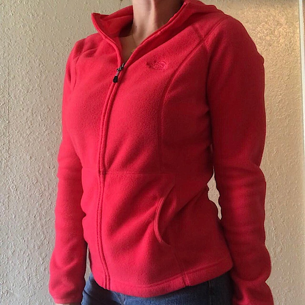 North Face Fleece ☺️ Bright Pink Jacket, Comfy Base Layer